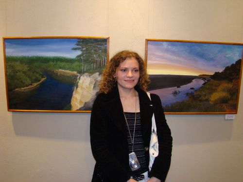 Oksana Baikova pie savām gleznām